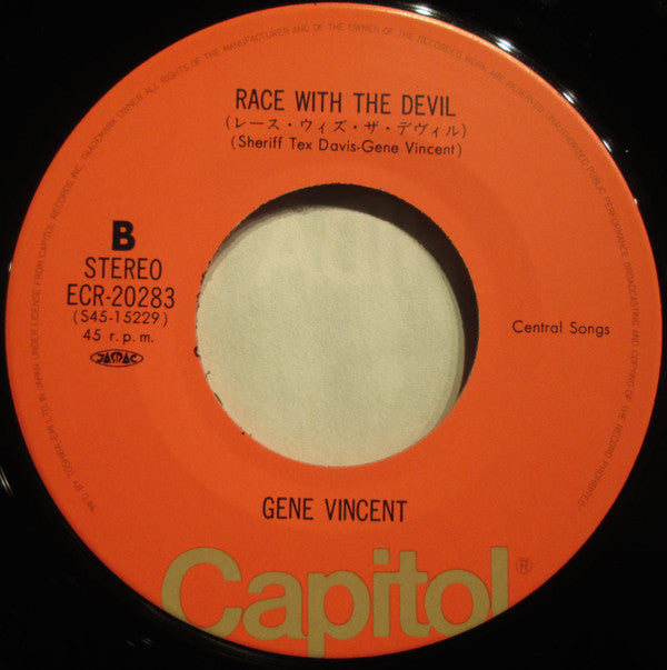 Gene Vincent - ビー・バップ・ア・ルーラ = Be-Bop-A-Lula (Vinyl, 7", 45 RPM, Single, Reissue) Very Good Plus (VG+) / Very Good Plus (VG+)