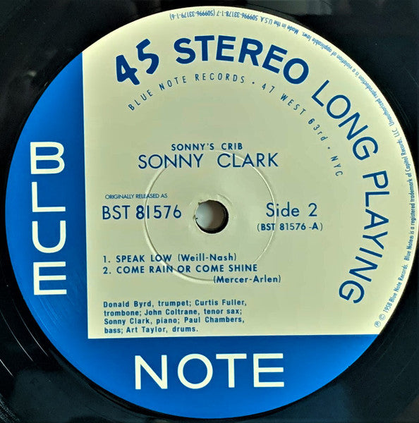 Sonny Clark - Sonny's Crib (2xVinyl, 12", 45 RPM, Album, Stereo, Reissue, Limited Edition) Very Good (VG) / Near Mint (NM or M-)