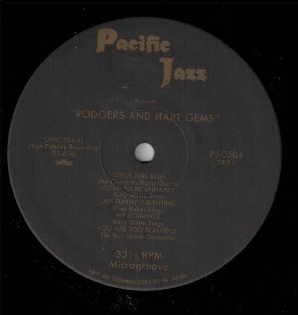 Various - Rodgers & Hart Gems (Vinyl, LP, Compilation, Reissue, Mono) Near Mint (NM or M-) / Very Good Plus (VG+)