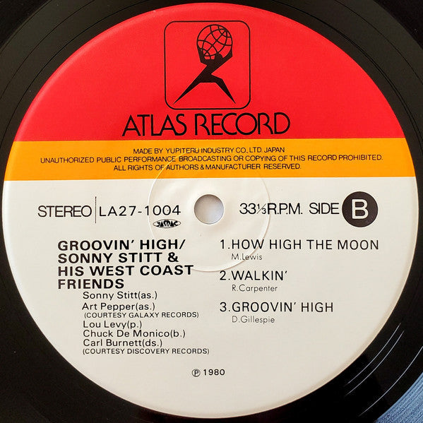 Sonny Stitt & His West Coast Friends - Groovin' High (Vinyl, LP)