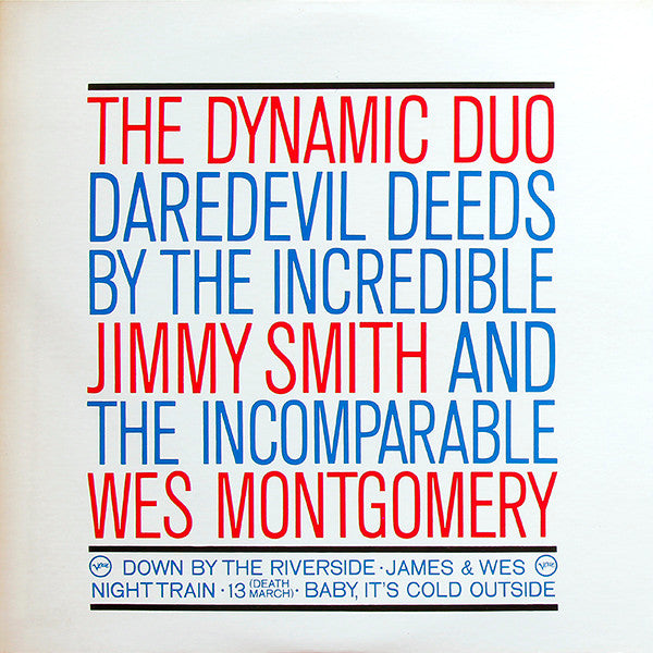 Jimmy Smith - Jimmy & Wes - The Dynamic Duo (Vinyl, LP, Album, Reissue, Stereo) Very Good Plus (VG+) / Good Plus (G+)