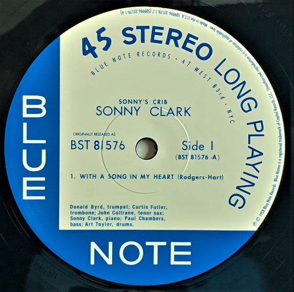 Sonny Clark - Sonny's Crib (2xVinyl, 12", 45 RPM, Album, Stereo, Reissue, Limited Edition) Very Good (VG) / Near Mint (NM or M-)