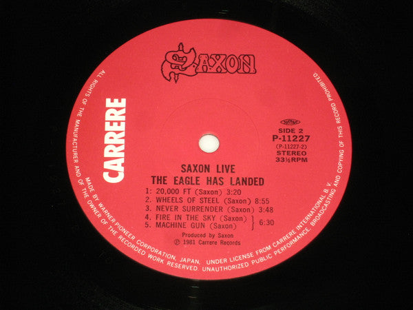 Saxon - The Eagle Has Landed (Live) (Vinyl, LP, Album, Stereo) Very Good Plus (VG+) / Very Good Plus (VG+)