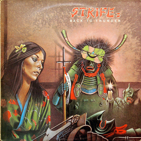Strife (3) - Back To Thunder (Vinyl, LP, Album) Very Good Plus (VG+) / Good Plus (G+)