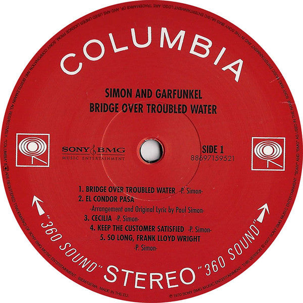 Simon & Garfunkel - Bridge Over Troubled Water (Vinyl, LP, Album, Reissue, Stereo) Very Good Plus (VG+) / Very Good Plus (VG+)