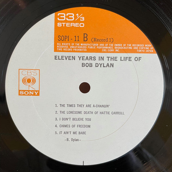 Bob Dylan - Eleven Years In The Life Of Bob Dylan (3xVinyl, LP, Compilation, Stereo) Very Good Plus (VG+) / Very Good Plus (VG+)