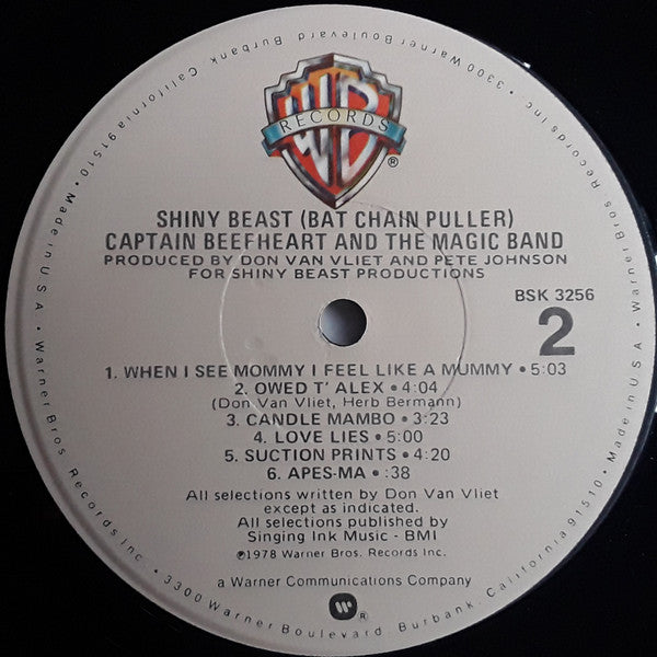 Captain Beefheart - Shiny Beast (Bat Chain Puller) (Vinyl, LP, Album) Very Good (VG) / Very Good Plus (VG+)