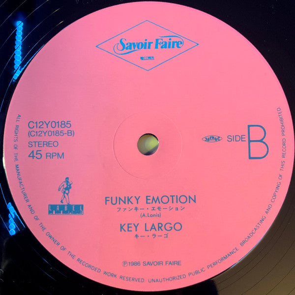 Key Largo (2) - Cha Cha Cha (Vinyl, 12", 45 RPM) Very Good (VG) / Very Good (VG)