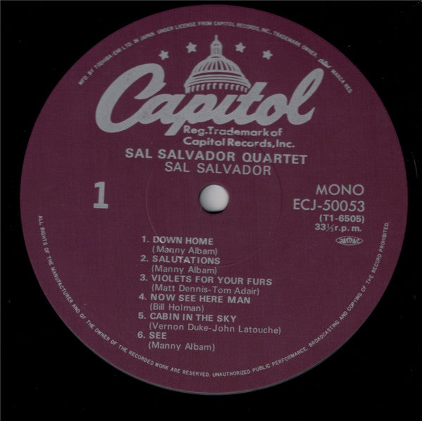 Sal Salvador - Sal Salvador (Vinyl, LP, Album, Reissue) Very Good Plus (VG+) / Very Good (VG)
