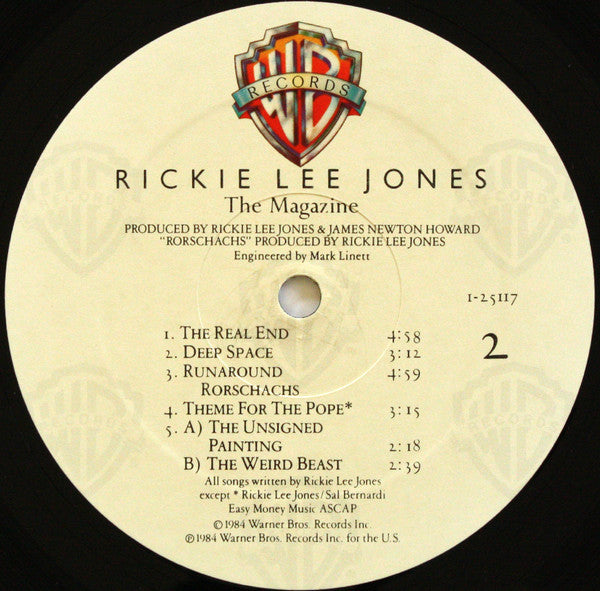 Rickie Lee Jones - The Magazine (Vinyl, LP, Album) Very Good Plus (VG+) / Very Good (VG)