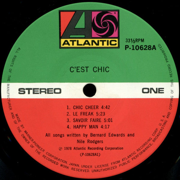Chic - C'est Chic (Vinyl, LP, Album) Very Good (VG) / Good Plus (G+)