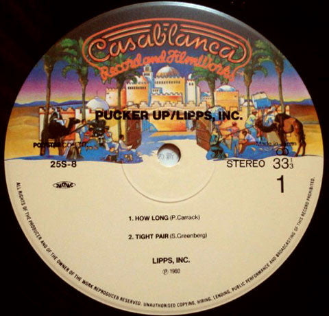 Lipps, Inc. - Pucker Up (Vinyl, LP, Album) Very Good (VG) / Very Good Plus (VG+)