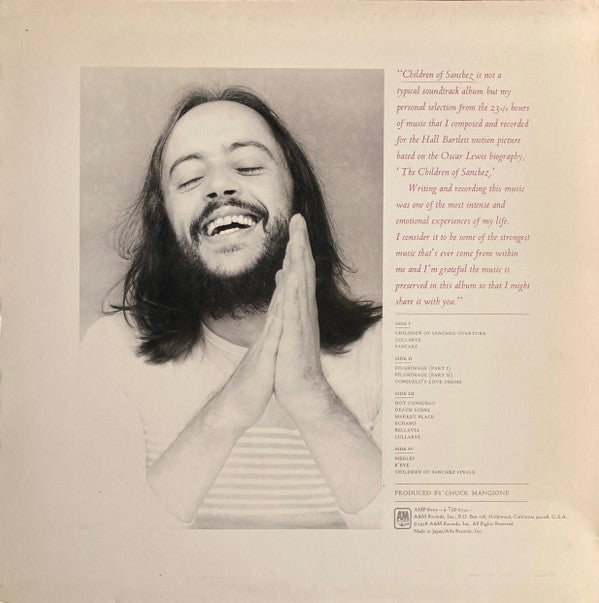 Chuck Mangione - Children Of Sanchez (2xVinyl, LP, Album, Reissue) Very Good Plus (VG+) / Very Good (VG)