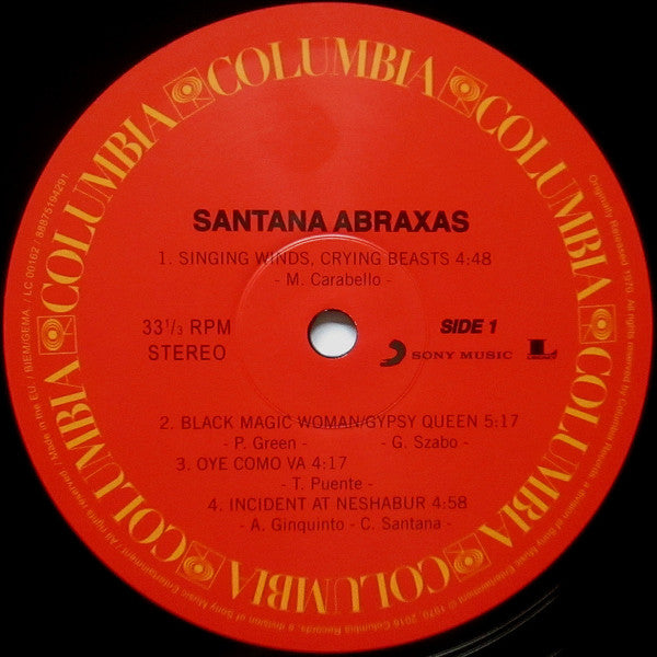 Santana - Abraxas (Vinyl, LP, Album, Reissue, Remastered) Very Good (VG) / Very Good Plus (VG+)