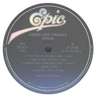 Danny Spanos - Looks Like Trouble (Vinyl, LP, Album, Promo) Near Mint (NM or M-) / Very Good Plus (VG+)