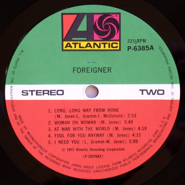 Foreigner - Foreigner = 栄光の旅立ち (Vinyl, LP, Album, Reissue)