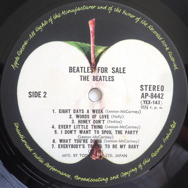 The Beatles - Beatles For Sale (Vinyl, LP, Album, Reissue, Stereo)