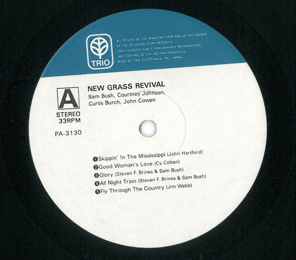 New Grass Revival - Fly Through The Country (Vinyl, LP, Album) Very Good Plus (VG+) / Very Good Plus (VG+)