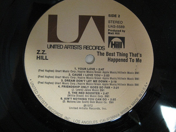 Z.Z. Hill - The Best Thing That's Happened To Me (Vinyl, LP, Album, Stereo) Very Good (VG) / Very Good (VG)