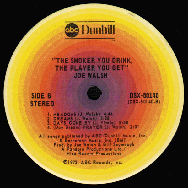 Joe Walsh - The Smoker You Drink, The Player You Get (Vinyl, LP, Album, Reissue) Very Good (VG) / Good Plus (G+)