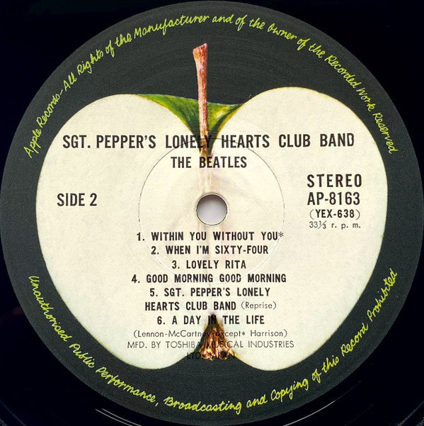 The Beatles - Sgt. Pepper's Lonely Hearts Club Band (Vinyl, LP, Stereo, Album, Reissue) Very Good (VG) / Very Good Plus (VG+)