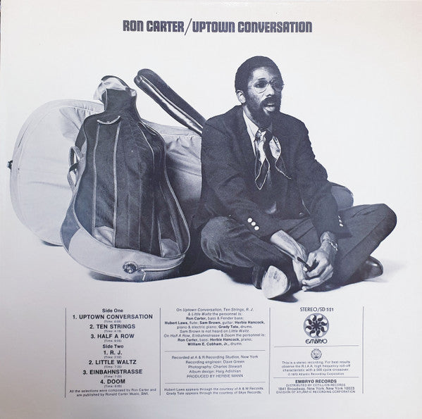 Ron Carter - Uptown Conversation (Vinyl, LP, Album, Reissue) Very Good Plus (VG+) / Very Good Plus (VG+)