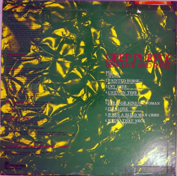 Deep Purple - New, Live And Rare (Vinyl, LP, Compilation) Very Good Plus (VG+) / Very Good Plus (VG+)