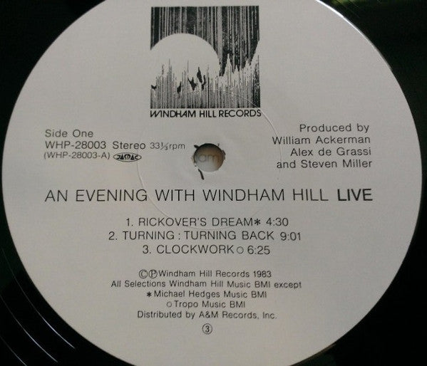 Various - An Evening With Windham Hill Live (Vinyl, LP, Album) Near Mint (NM or M-) / Very Good Plus (VG+)