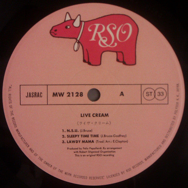 Cream (2) - Live Cream (Vinyl, LP, Album, Reissue)