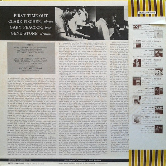 Clare Fischer - First Time Out (Vinyl, LP, Album, Stereo) Near Mint (NM or M-) / Very Good Plus (VG+)