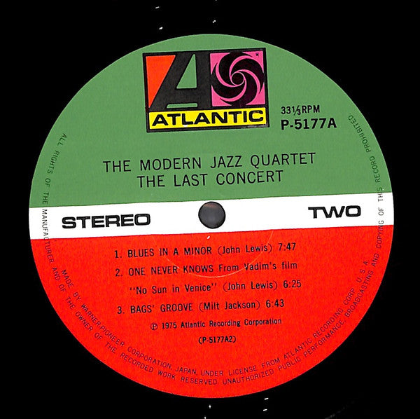 The Modern Jazz Quartet - The Last Concert (2xVinyl, LP) Very Good Plus (VG+) / Very Good Plus (VG+)