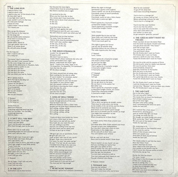 Eagles - The Long Run = ロング・ラン (Vinyl, LP, Album, Stereo) Very Good Plus (VG+) / Good Plus (G+)