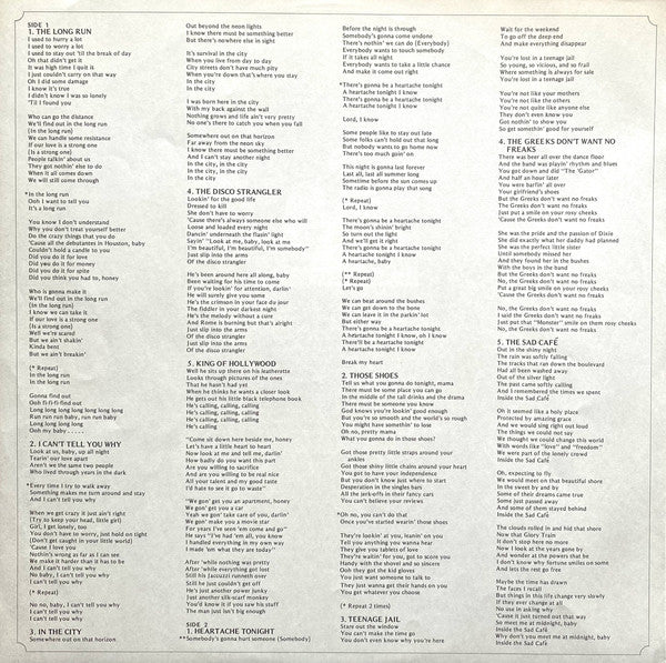 Eagles - The Long Run = ロング・ラン (Vinyl, LP, Album, Stereo)