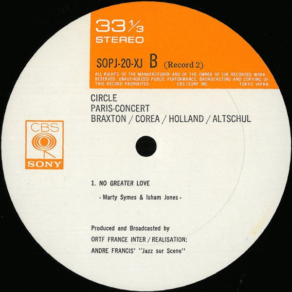 Circle (5) - Paris - Concert (Vinyl, LP, Album)