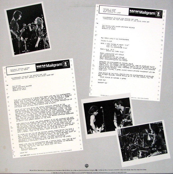 Robin Lane & The Chartbusters - 5 Live (Vinyl, 12", 33 ⅓ RPM, EP) Very Good Plus (VG+) / Very Good Plus (VG+)