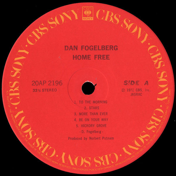 Dan Fogelberg - ‎Home Free (Vinyl, LP, Album, Reissue)