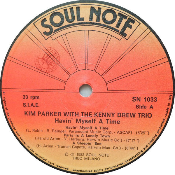 Kim Parker - "Havin' Myself A Time" (Vinyl, LP, Album) Good Plus (G+) / Very Good (VG)