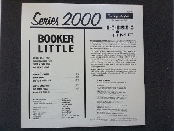 Booker Little - Booker Little (Vinyl, LP, Album, Reissue, Stereo) Near Mint (NM or M-) / Very Good Plus (VG+)