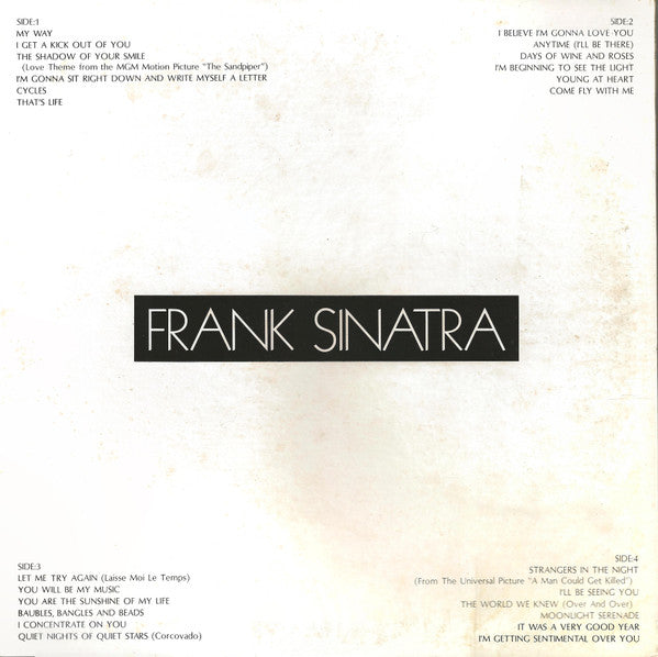 Frank Sinatra - Frank Sinatra (2xVinyl, LP, Compilation, Reissue) Very Good Plus (VG+) / Very Good (VG)