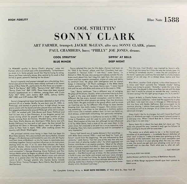 Sonny Clark - Cool Struttin' (Vinyl, LP, Album, Limited Edition, Reissue, Stereo) Very Good Plus (VG+) / Very Good Plus (VG+)