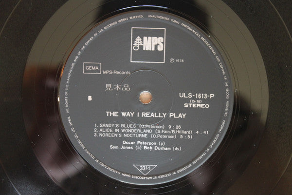 Oscar Peterson - The Way I Really Play (Vinyl, LP, Album) Very Good Plus (VG+) / Very Good Plus (VG+)