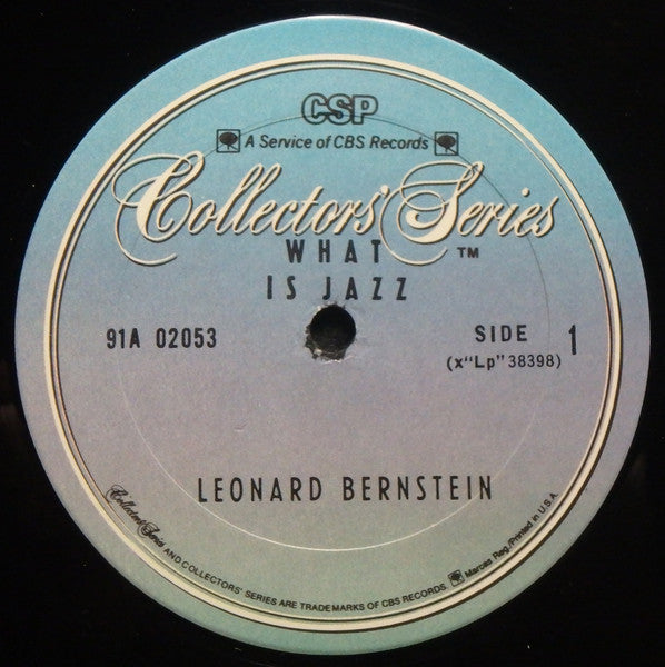 Leonard Bernstein - What Is Jazz (Vinyl, LP, Album) Very Good Plus (VG+) / Very Good Plus (VG+)