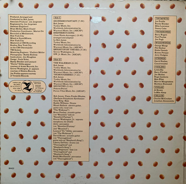 Bob James - H (Vinyl, LP, Album, Stereo)