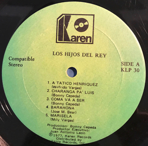 Los Hijos Del Rey - Los Hijos Del Rey Con Fernandito Villalona (Vinyl, LP, Album) Very Good Plus (VG+) / Good Plus (G+)
