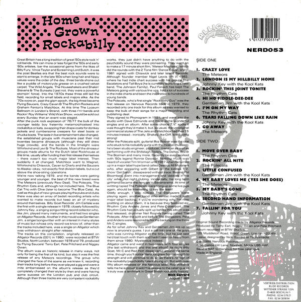 Various - Home Grown Rockabilly (Vinyl, LP, Compilation, Reissue) Very Good Plus (VG+) / Very Good Plus (VG+)