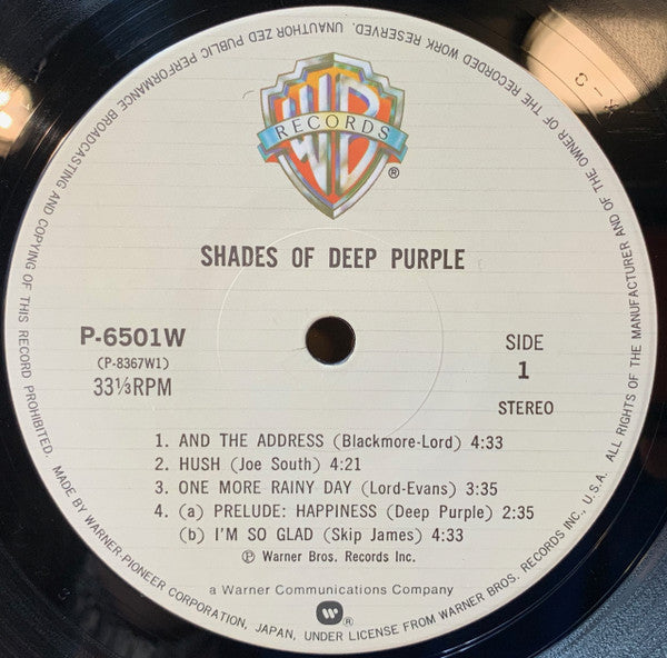 Deep Purple - Shades Of Deep Purple (Vinyl, LP, Album, Reissue, Ste...