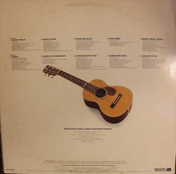 Phoebe Snow - Rock Away (Vinyl, LP, Album, Stereo) Very Good (VG) / Very Good Plus (VG+)