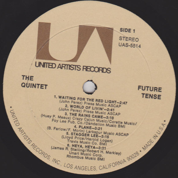 Sir Douglas Quintet - Future Tense (Vinyl, LP, Album, Stereo) Very Good Plus (VG+) / Good Plus (G+)