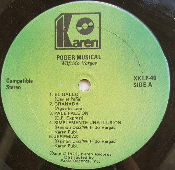 Wilfrido Vargas Y Sus Beduinos - Poder Musical (Vinyl, LP, Album) Very Good (VG) / Very Good (VG)