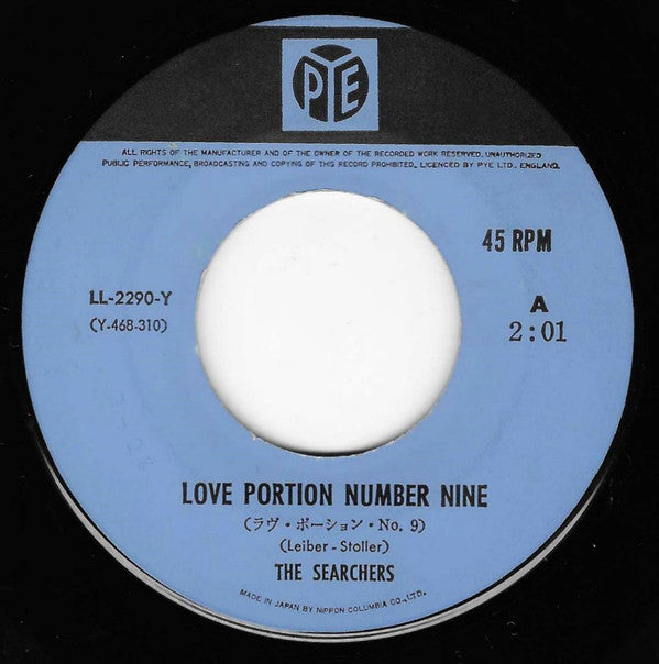 The Searchers - Love Potion Number Nine (Vinyl, 7", 45 RPM, Single, Reissue) Very Good Plus (VG+) / Very Good (VG)